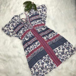 JESSICA SIMPSON MATERNITY Floral Mini Dress - L